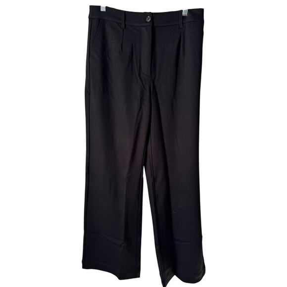 NWT Anatomie Solstice Wide Leg Pants Black Knit Trousers Sz Small - Picture 4 of 9